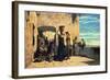 Fishwives in Lerici, 1860-Telemaco Signorini-Framed Giclee Print