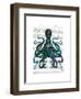 Fishy Blue Octopus-Fab Funky-Framed Art Print