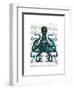 Fishy Blue Octopus-Fab Funky-Framed Art Print