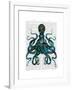 Fishy Blue Octopus-Fab Funky-Framed Art Print