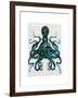 Fishy Blue Octopus-Fab Funky-Framed Art Print