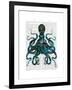 Fishy Blue Octopus-Fab Funky-Framed Art Print