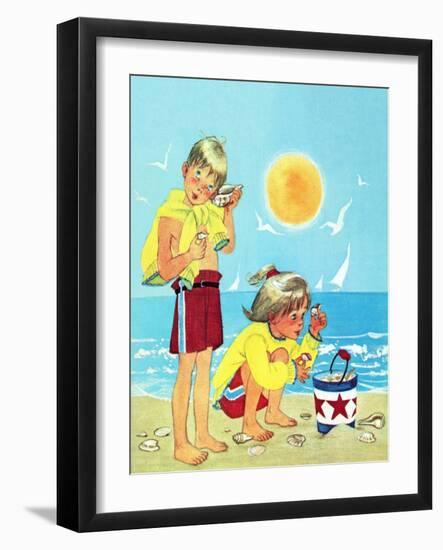 Fishy Business - Jack & Jill-Robert Jefferson-Framed Giclee Print