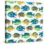 Fishy Pattern-Julie DeRice-Stretched Canvas