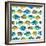 Fishy Pattern-Julie DeRice-Framed Art Print