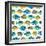 Fishy Pattern-Julie DeRice-Framed Art Print