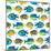 Fishy Pattern-Julie DeRice-Mounted Art Print