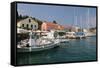 Fiskardo Harbour, Kefalonia, Greece-Peter Thompson-Framed Stretched Canvas