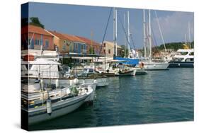Fiskardo Harbour, Kefalonia, Greece-Peter Thompson-Stretched Canvas