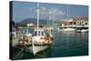 Fiskardo Harbour, Kefalonia, Greece-Peter Thompson-Stretched Canvas