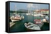 Fiskardo Harbour, Kefalonia, Greece-Peter Thompson-Framed Stretched Canvas