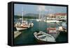 Fiskardo Harbour, Kefalonia, Greece-Peter Thompson-Framed Stretched Canvas