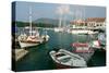 Fiskardo Harbour, Kefalonia, Greece-Peter Thompson-Stretched Canvas