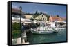Fiskardo Harbour, Kefalonia, Greece-Peter Thompson-Framed Stretched Canvas