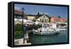 Fiskardo Harbour, Kefalonia, Greece-Peter Thompson-Framed Stretched Canvas