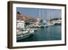 Fiskardo Harbour, Kefalonia, Greece-Peter Thompson-Framed Photographic Print