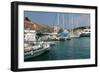 Fiskardo Harbour, Kefalonia, Greece-Peter Thompson-Framed Photographic Print