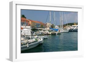 Fiskardo Harbour, Kefalonia, Greece-Peter Thompson-Framed Photographic Print