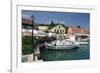 Fiskardo Harbour, Kefalonia, Greece-Peter Thompson-Framed Photographic Print