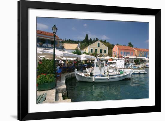 Fiskardo Harbour, Kefalonia, Greece-Peter Thompson-Framed Photographic Print