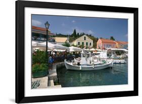 Fiskardo Harbour, Kefalonia, Greece-Peter Thompson-Framed Photographic Print