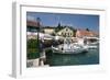 Fiskardo Harbour, Kefalonia, Greece-Peter Thompson-Framed Photographic Print