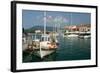 Fiskardo Harbour, Kefalonia, Greece-Peter Thompson-Framed Photographic Print