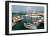 Fiskardo Harbour, Kefalonia, Greece-Peter Thompson-Framed Photographic Print