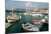 Fiskardo Harbour, Kefalonia, Greece-Peter Thompson-Mounted Photographic Print