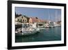 Fiskardo Harbour, Kefalonia, Greece-Peter Thompson-Framed Photographic Print