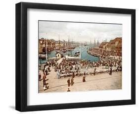 Fisketorget, Bergen, Pub. C.1900-null-Framed Premium Giclee Print