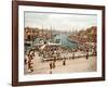 Fisketorget, Bergen, Pub. C.1900-null-Framed Giclee Print