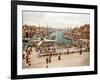 Fisketorget, Bergen, Pub. C.1900-null-Framed Giclee Print