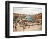 Fisketorget, Bergen, Pub. C.1900-null-Framed Giclee Print