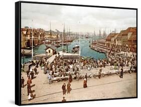 Fisketorget, Bergen, Pub. C.1900-null-Framed Stretched Canvas