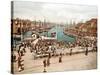 Fisketorget, Bergen, Pub. C.1900-null-Stretched Canvas