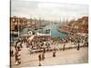 Fisketorget, Bergen, Pub. C.1900-null-Stretched Canvas