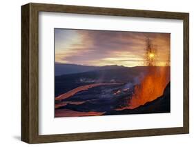 Fissure Eruption of Volcan Chico into 9Km Diameter Caldera-Tui De Roy-Framed Photographic Print