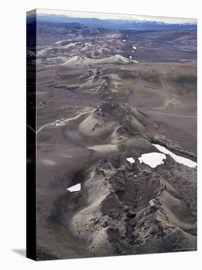 Fissure Vent with Spatter Cones, Laki Volcano, Iceland, Polar Regions-Tony Waltham-Stretched Canvas