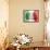 Fist With Italian Flag-macky_ch-Framed Stretched Canvas displayed on a wall