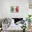 Fist With Italian Flag-macky_ch-Framed Stretched Canvas displayed on a wall