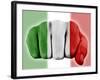 Fist With Italian Flag-macky_ch-Framed Art Print