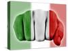 Fist With Italian Flag-macky_ch-Stretched Canvas