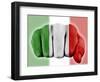 Fist With Italian Flag-macky_ch-Framed Art Print