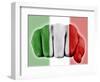 Fist With Italian Flag-macky_ch-Framed Art Print