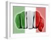 Fist With Italian Flag-macky_ch-Framed Art Print