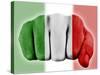 Fist With Italian Flag-macky_ch-Stretched Canvas