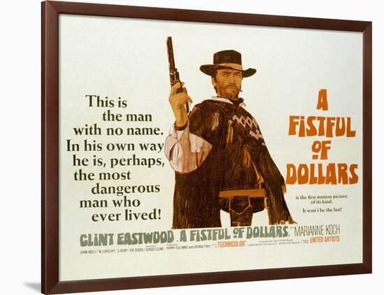 Fistful of Dollars, Clint Eastwood, 1964-null-Framed Art Print