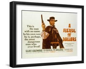 Fistful of Dollars, Clint Eastwood, 1964-null-Framed Art Print