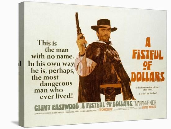 Fistful of Dollars, Clint Eastwood, 1964-null-Stretched Canvas